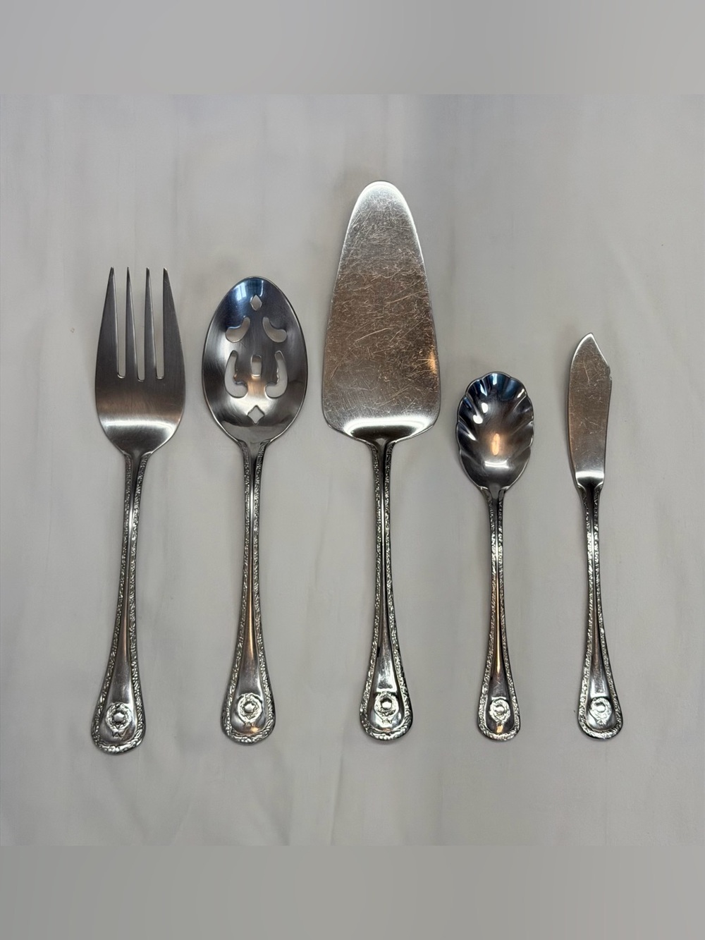 Wallace 18/10 Indonesia 5pc Lot Serving/hostess Stainless Steel